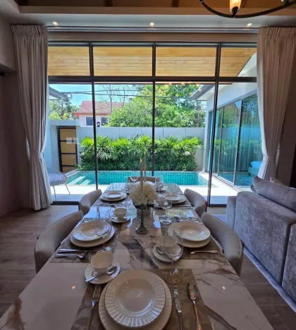 4-Bedroom, 4-Bath Villa with Pool for Rent at Villa Saiyuan Land, Kathu Phuket