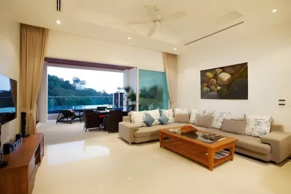 3-Schlafzimmer-Villa mit Meerblick und privatem Infinity-Pool zur Miete in Kamala