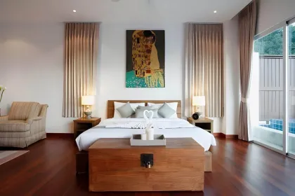 3-Schlafzimmer-Villa mit Meerblick und privatem Infinity-Pool zur Miete in Kamala