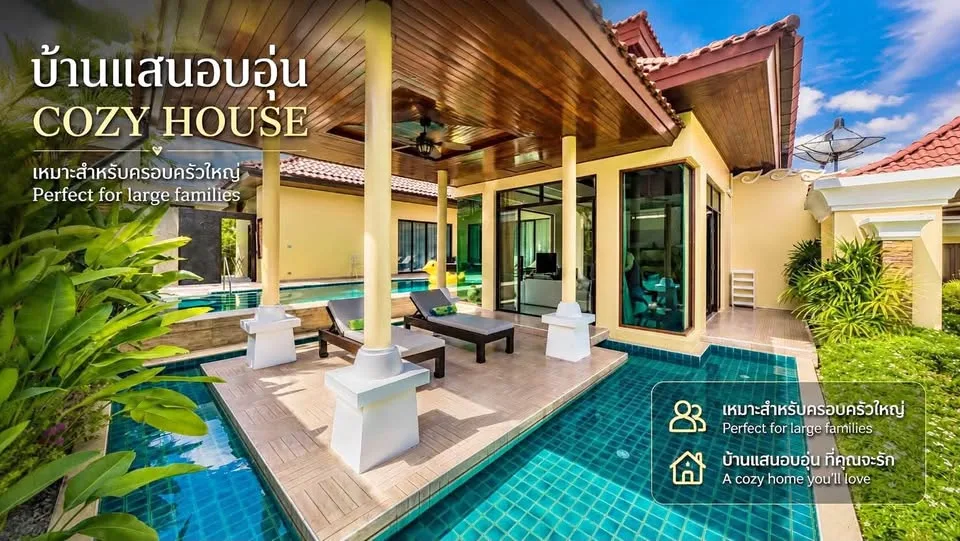 4-Bedroom, 5-Bathroom Villa with Garden near Bang Tao Beach
