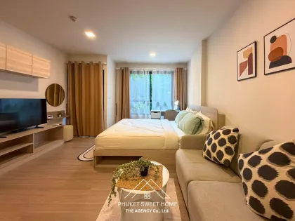 สตูดิโอเฟอร์นิเจอร์ครบที่ Dcondo Reef Kathu ให้เช่า