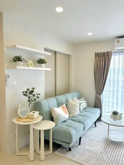 คอนโด 1 ห้องนอนกว้างขวางที่ Ratchaphon Place ให้เช่า