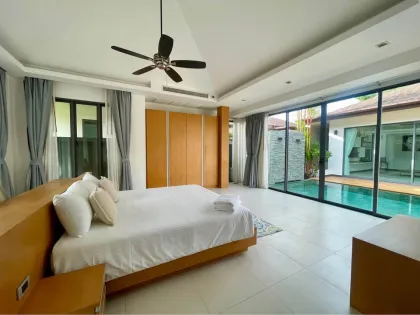 Ruhige 3-Zi.-Villa mit Bergblick in Cherng Talay