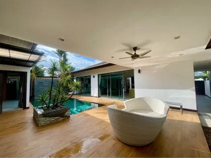 Ruhige 3-Zi.-Villa mit Bergblick in Cherng Talay