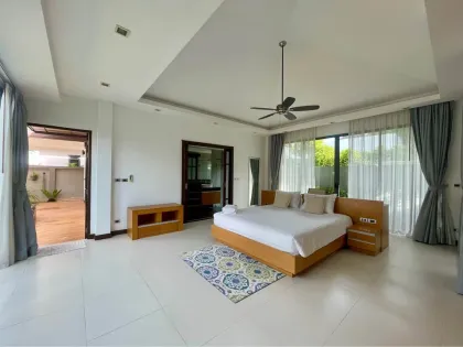 Ruhige 3-Zi.-Villa mit Bergblick in Cherng Talay