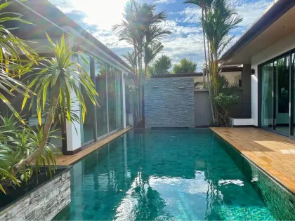 Ruhige 3-Zi.-Villa mit Bergblick in Cherng Talay