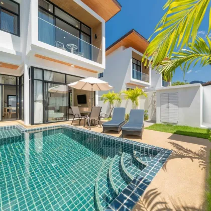 Villa privée 3 chambres avec piscine à Kamala - Goldena Twin
