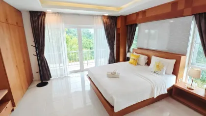 วิลล่า 2 ห้องนอน พร้อมสระว่ายน้ำและฟิตเนสให้เช่า ใกล้วัดฉลอง ภูเก็ต