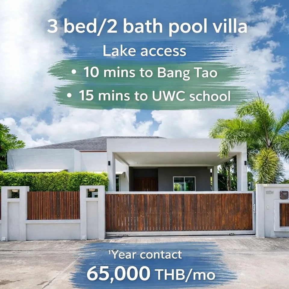 Villa 3 Chambres 2 Salles de Bain avec Piscine et Vue sur Lac à Ananda Lake View