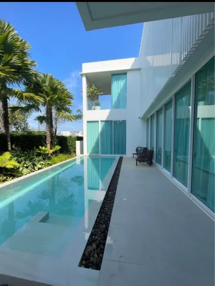 4-Bedroom Modern Minimalist Pool Villa for Rent in Cherng Talay