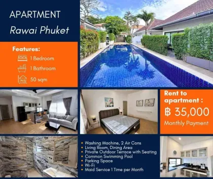 Neu renovierte 1-Zimmer-Wohnung zur Miete in Rawai, Phuket