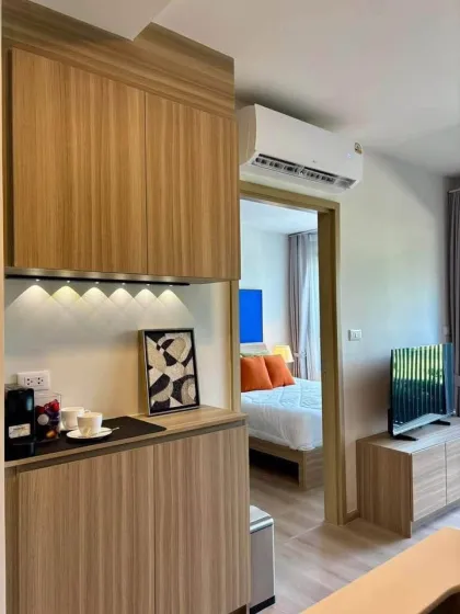 คอนโด 1 ห้องนอนให้เช่า ที่เดอะ เบส เชิงทะเล บางเทา