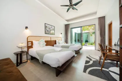 Villa Privada con Piscina, 3 Dormitorios y 3 Baños en Alquiler