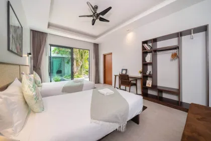 Villa Privada con Piscina, 3 Dormitorios y 3 Baños en Alquiler