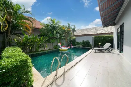 Villa Privada con Piscina, 3 Dormitorios y 3 Baños en Alquiler
