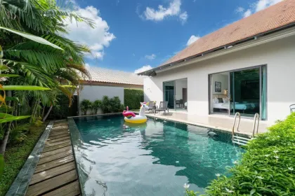 Villa Privada con Piscina, 3 Dormitorios y 3 Baños en Alquiler