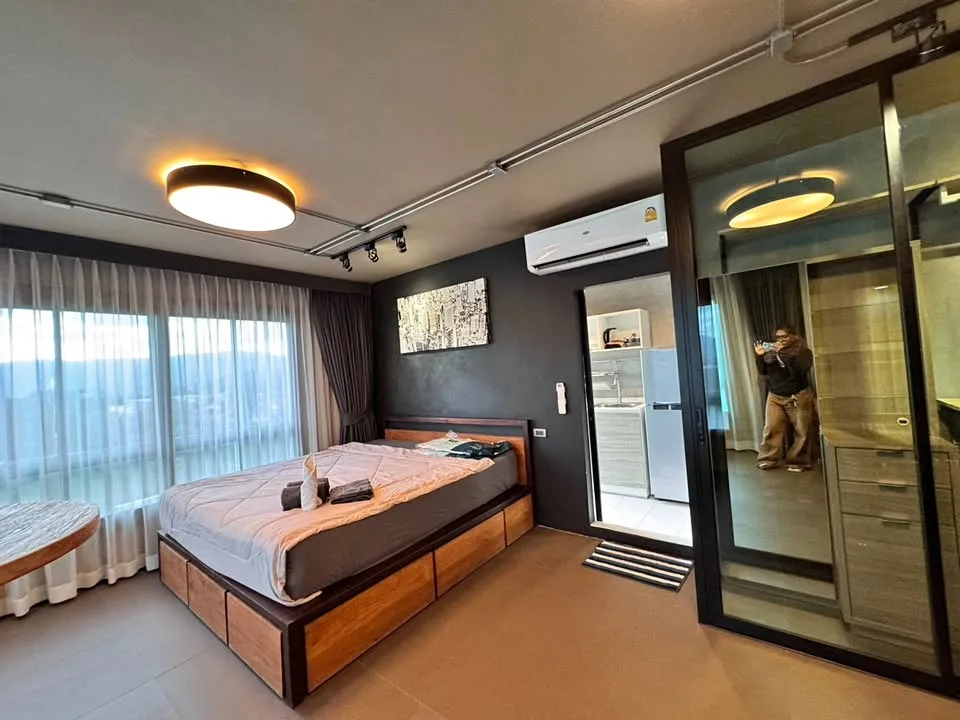 อพาร์ตเมนต์ 1 ห้องนอน 1 ห้องน้ำ ให้เช่า ที่ D Condo Mine, กะทู้, ภูเก็ต