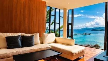 Villa de luxe en bord de mer avec accès privé à la plage