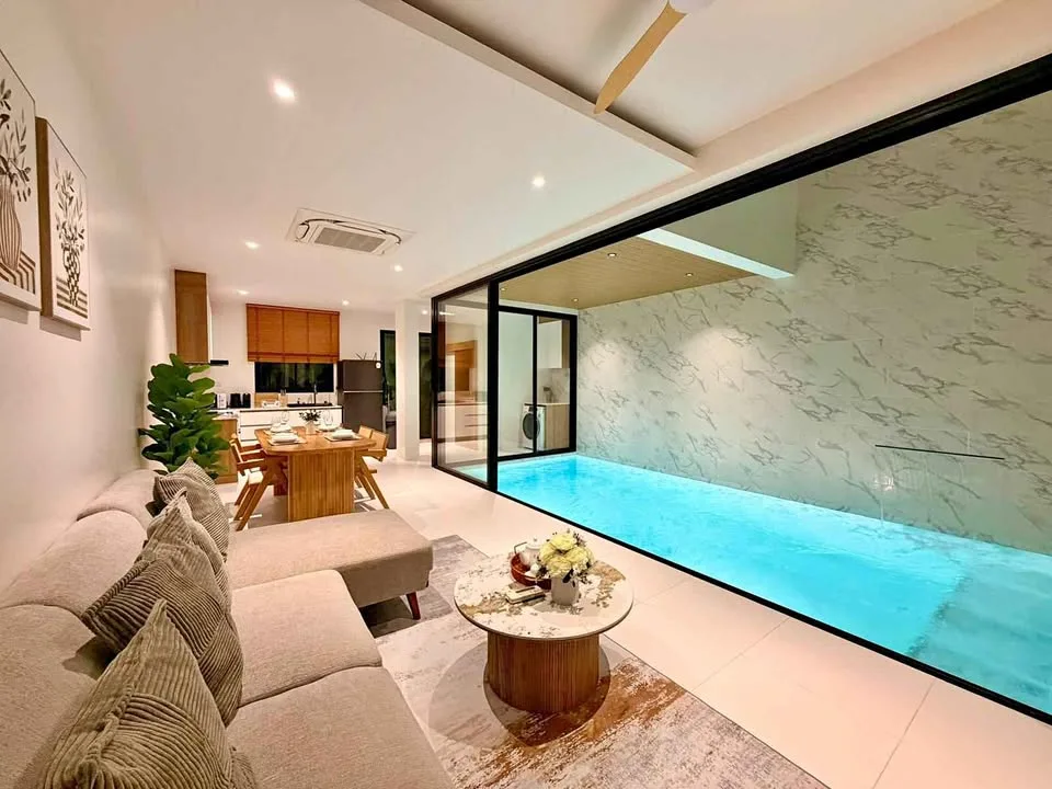 Moderne 3-Zimmer-Villa mit privatem Pool zur Miete in Pasak 2, Choeng Thale