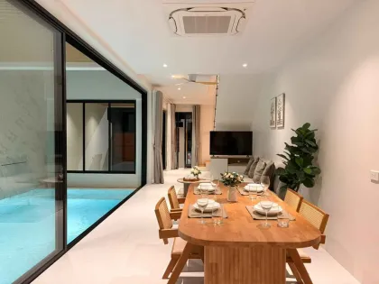 Moderne 3-Zimmer-Villa mit privatem Pool zur Miete in Pasak 2, Choeng Thale