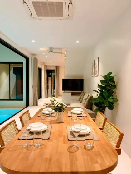 Moderne 3-Zimmer-Villa mit privatem Pool zur Miete in Pasak 2, Choeng Thale