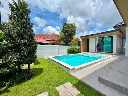 Villa privée 3 chambres avec piscine d'eau salée à louer à Koh Kaew