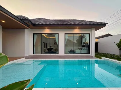 Villa privée 3 chambres avec piscine d'eau salée à louer à Koh Kaew