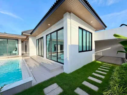 Villa privée 3 chambres avec piscine d'eau salée à louer à Koh Kaew