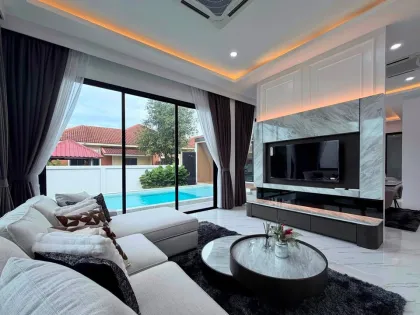 Villa privée 3 chambres avec piscine d'eau salée à louer à Koh Kaew