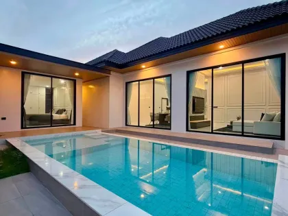 Villa privée 3 chambres avec piscine d'eau salée à louer à Koh Kaew