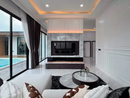 Villa privée 3 chambres avec piscine d'eau salée à louer à Koh Kaew