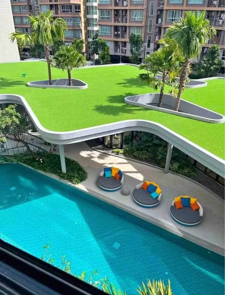 Condo de 2 habitaciones con vista a la piscina en alquiler en Dcondo Reef Kathu