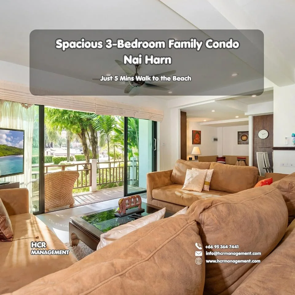 Просторная 3-спальная квартира в The Sands Condominium, Най Харн