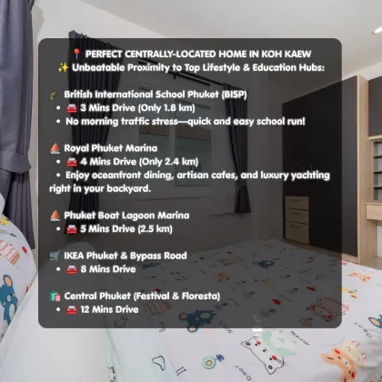 Cozy 3-Bedroom House for Rent in Supalai Bella Koh Kaew