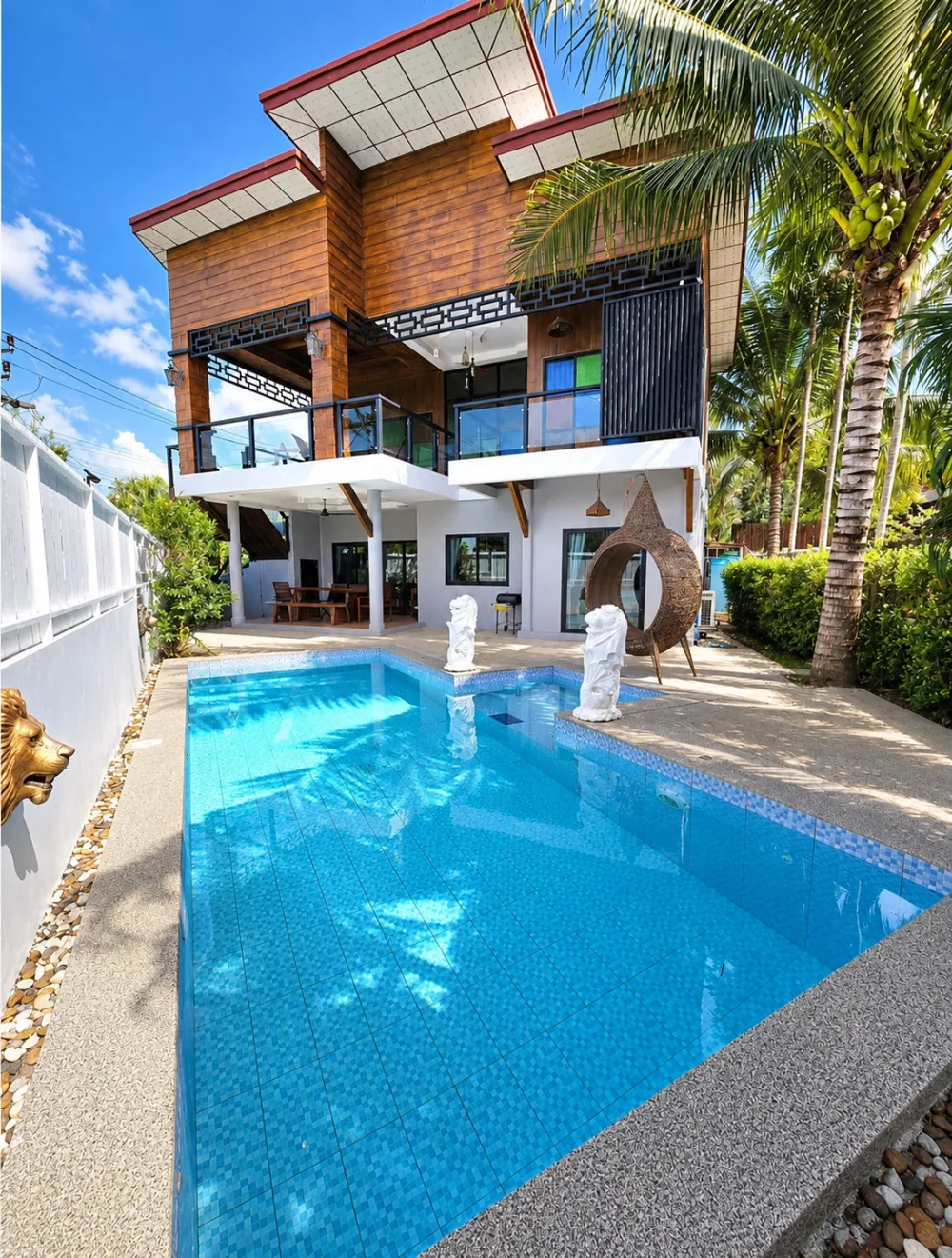 Villa avec piscine privée à Thalang pour 45 000 THB par mois