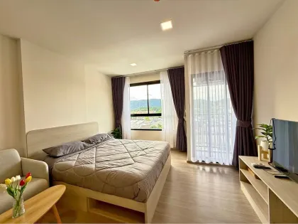 Condominio con vista a la montaña de 1 dormitorio en renta en D Condo Reef, Kamala