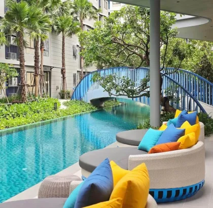 Condominio con vista a la montaña de 1 dormitorio en renta en D Condo Reef, Kamala