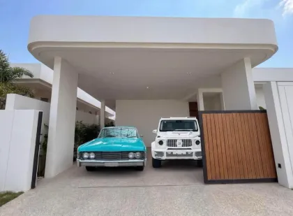 บ้านวิลล่าสระว่ายน้ำ Manor บางโจ 4 ห้องนอนให้เช่า