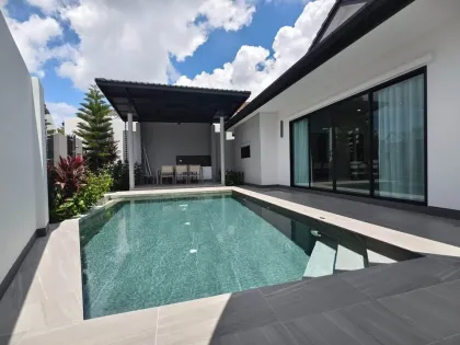 Villa de esquina con piscina nueva en alquiler en Thalang, Phuket