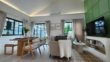 Luxus 3-Zimmer-Haus mit großem Garten gegenüber dem Clubhaus in Rawai