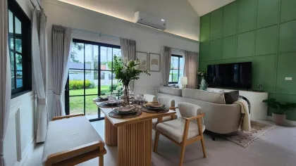 Luxus 3-Zimmer-Haus mit großem Garten gegenüber dem Clubhaus in Rawai