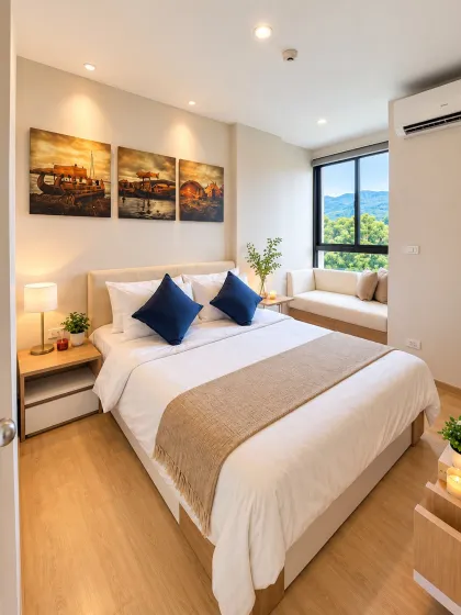Condominio de 1 dormitorio en alquiler en Cherng Talay – Boat Avenue / Ratchada Laguna