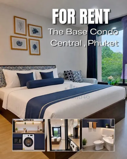 The Base Condo Central Phuket 1-Zimmer-Wohnung zur Miete, vollständig möbliert