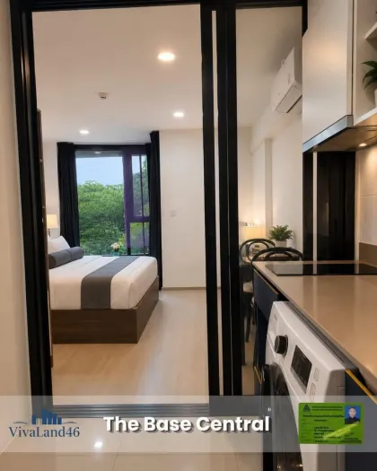 The Base Condo Central Phuket 1-Zimmer-Wohnung zur Miete, vollständig möbliert