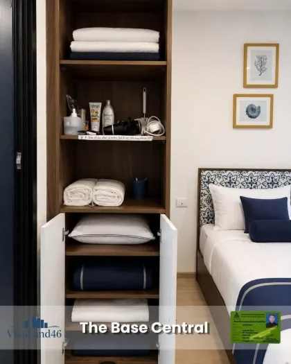 The Base Condo Central Phuket 1-Zimmer-Wohnung zur Miete, vollständig möbliert