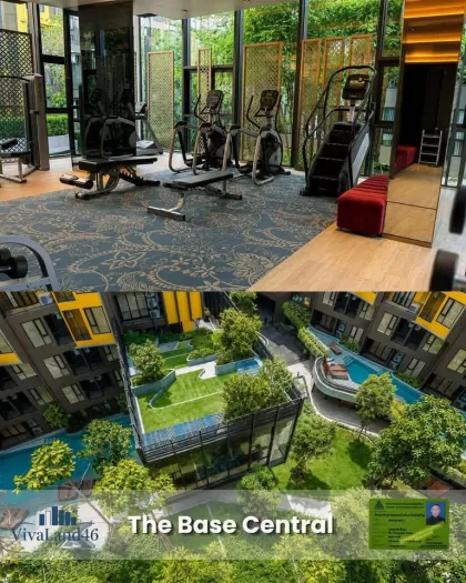 The Base Condo Central Phuket 1-Zimmer-Wohnung zur Miete, vollständig möbliert