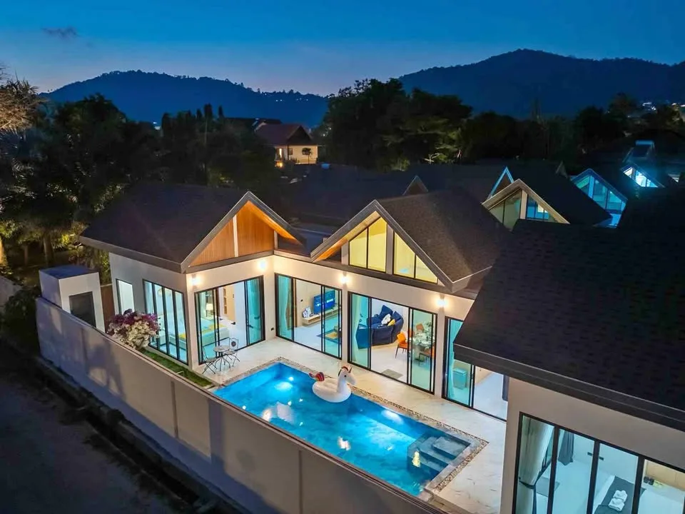 Villa privée de luxe 3 chambres avec piscine à louer à Rawai