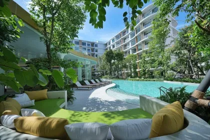 Phyll Phuket: 1-Zimmer-Wohnung mit Poolblick zu vermieten