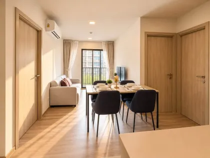 Apartamento moderno de 2 habitaciones con vista a la piscina en D Condo Reef Kathu
