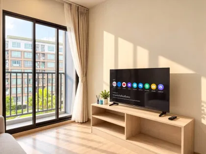 Apartamento moderno de 2 habitaciones con vista a la piscina en D Condo Reef Kathu